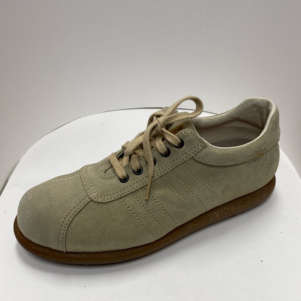 Camper, beige  nubuk lace up sneaker size 40